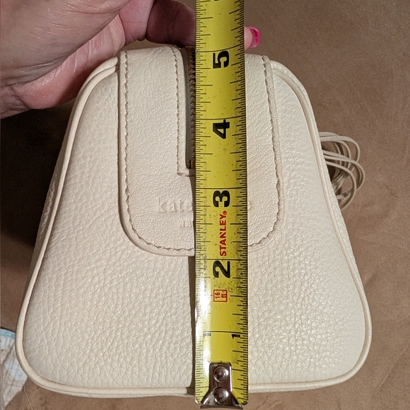 Kate Spade® NY Barrel Bag Added Tinsel & Silver Spade Charms With Key Ring - Picture 5 of 16